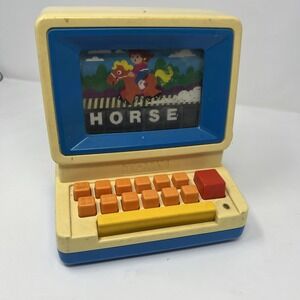 TOMY‎ Tutor Play Computer - Vintage 1980s Educational Keyboard - Tested Works